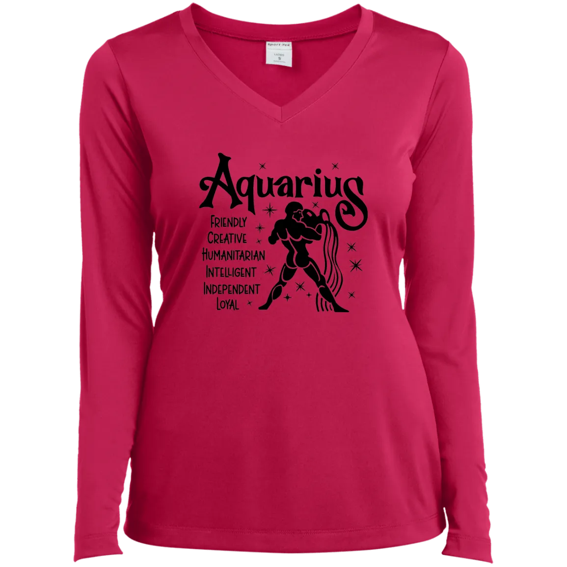 Aquarius  Ladies’ Long Sleeve Performance V-Neck Tee