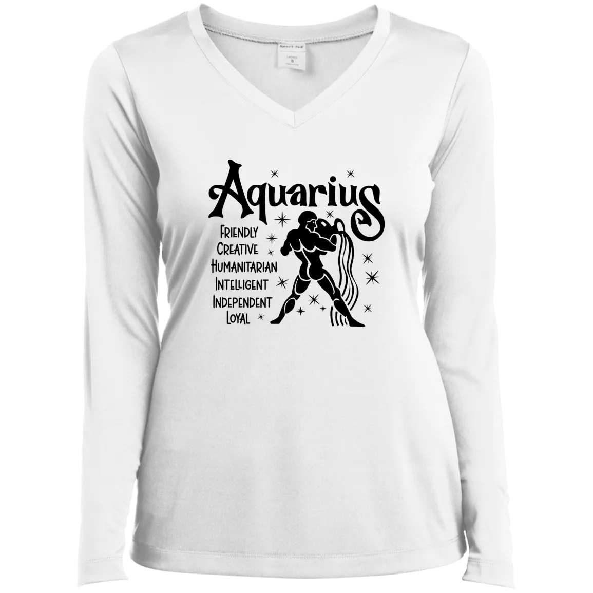 Aquarius  Ladies’ Long Sleeve Performance V-Neck Tee