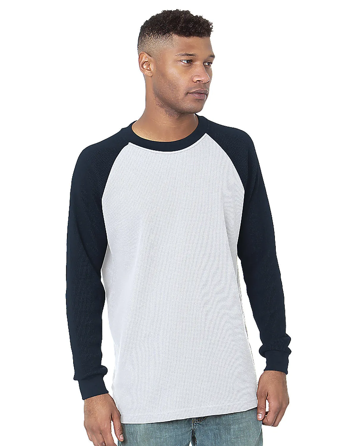 Bayside Heavyweight Waffle Knit Thermal Raglan