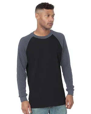 Bayside Heavyweight Waffle Knit Thermal Raglan