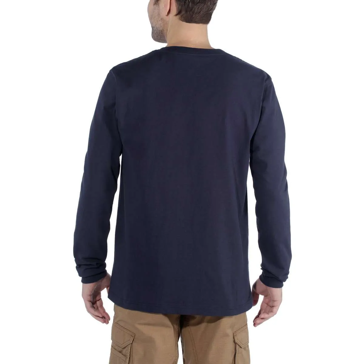 Carhartt&#x20;104107&#x20;l&#x2F;s&#x20;Signature&#x20;Graphic&#x20;T-Shirt&#x20;-&#x20;Navy