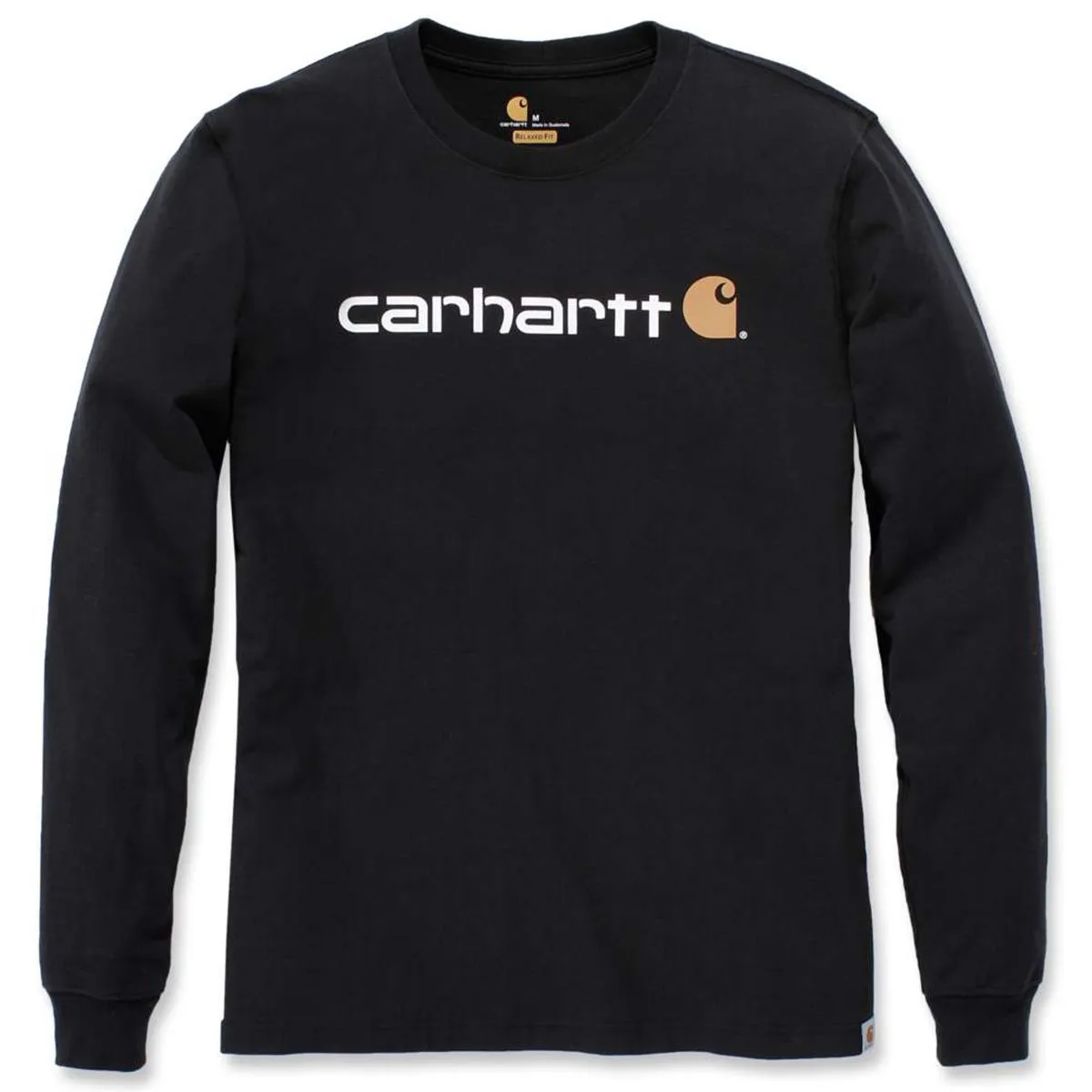 Carhartt&#x20;104107&#x20;l&#x2F;s&#x20;Signature&#x20;Graphic&#x20;T-Shirt&#x20;-&#x20;Navy