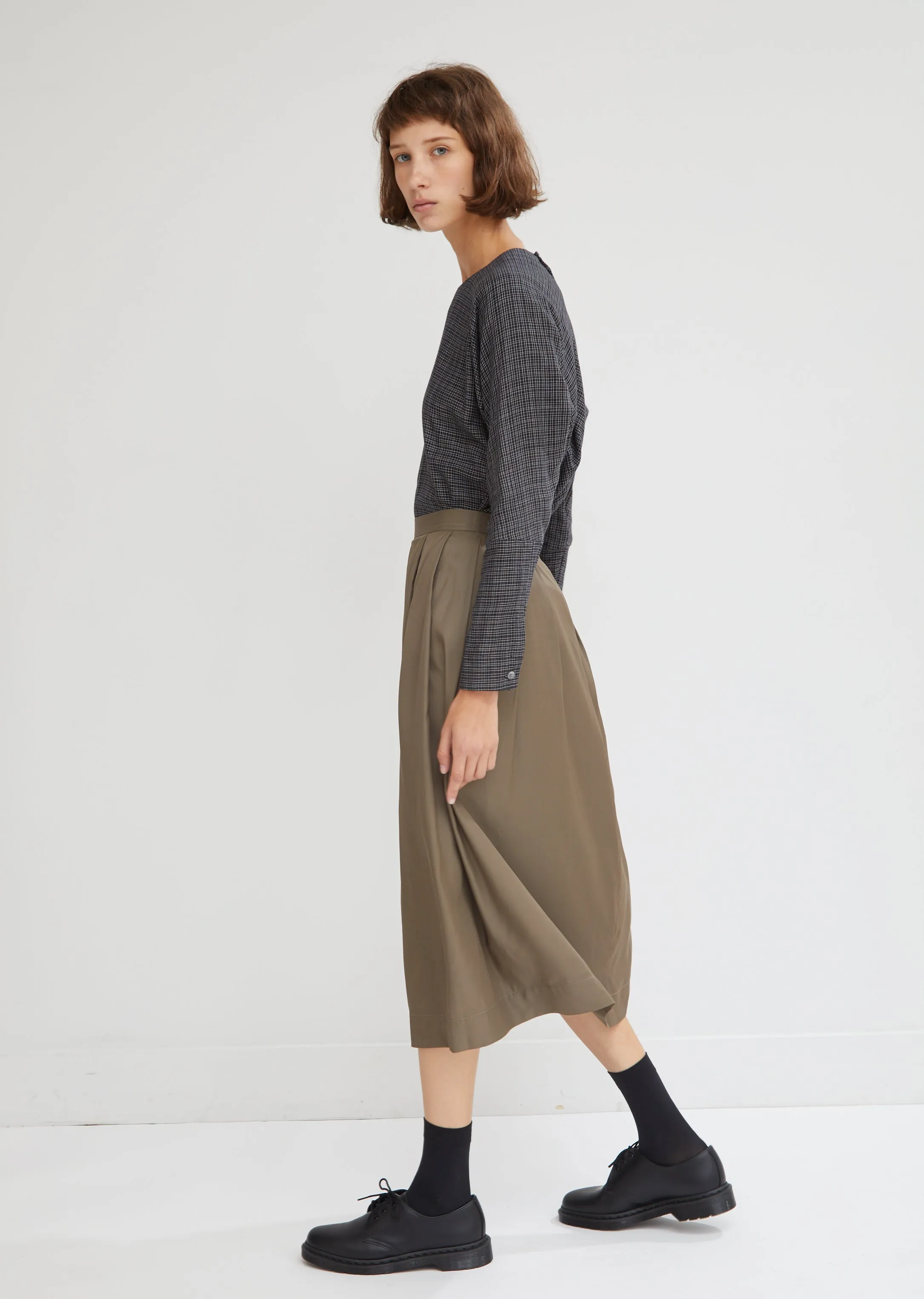 Chignon Satin Skirt