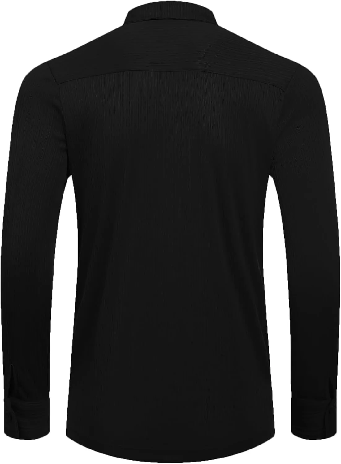 COOFANDY Athletic Fit Dress Shirts for Men Ribbed Knit Textured Button Down Shirts