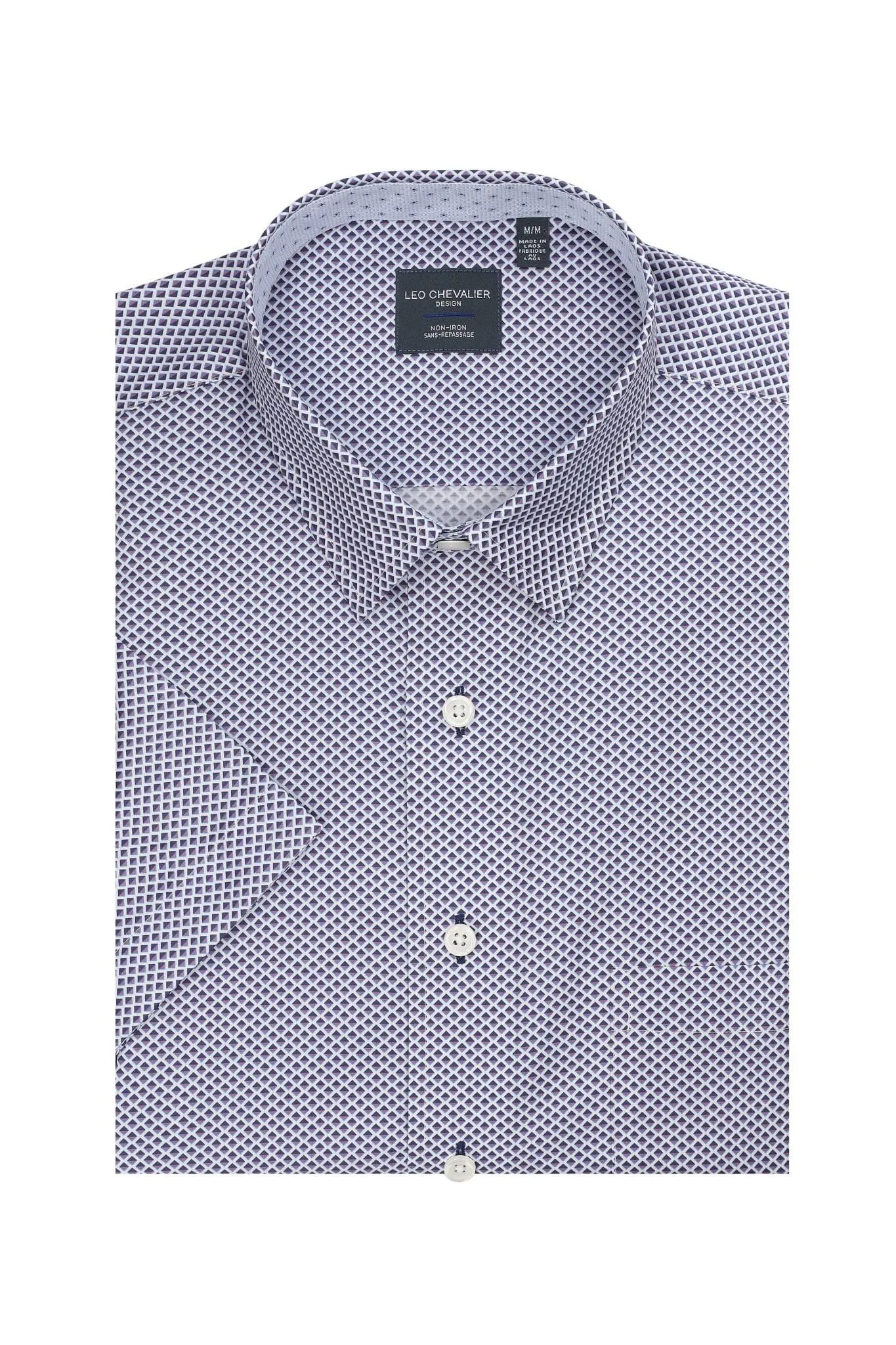 Coral Men's Cotton Short Sleeve Shirt
