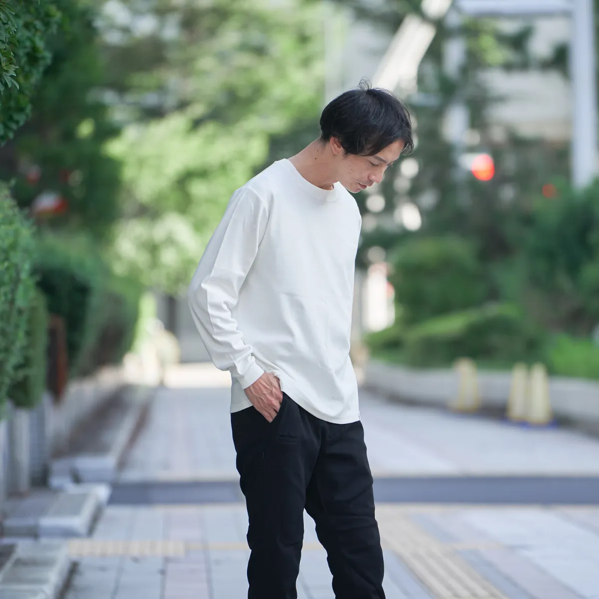 Cotton Plain Long T-shirts