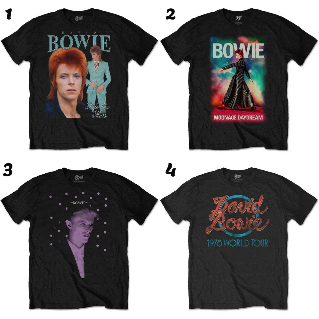 David Bowie T-shirts