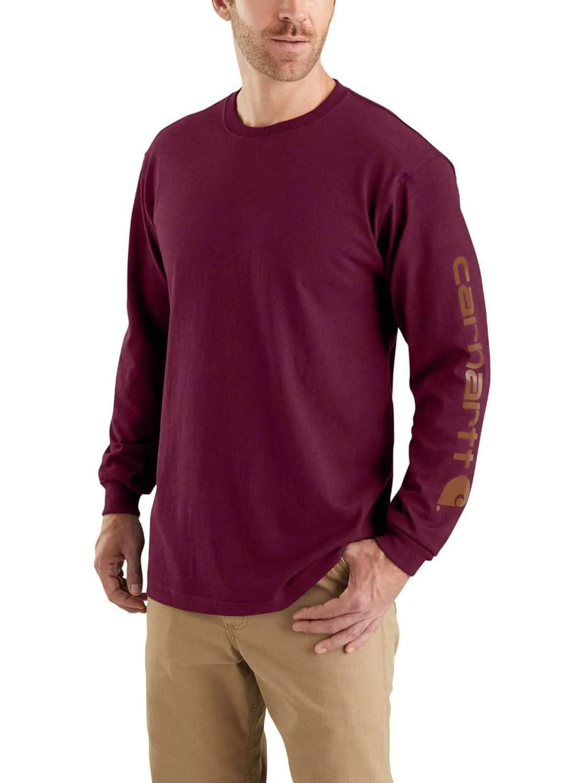 EK231&#x20;Work&#x20;T-shirt&#x20;Logo&#x20;Long&#x20;Sleeve&#x20;-&#x20;Carhartt