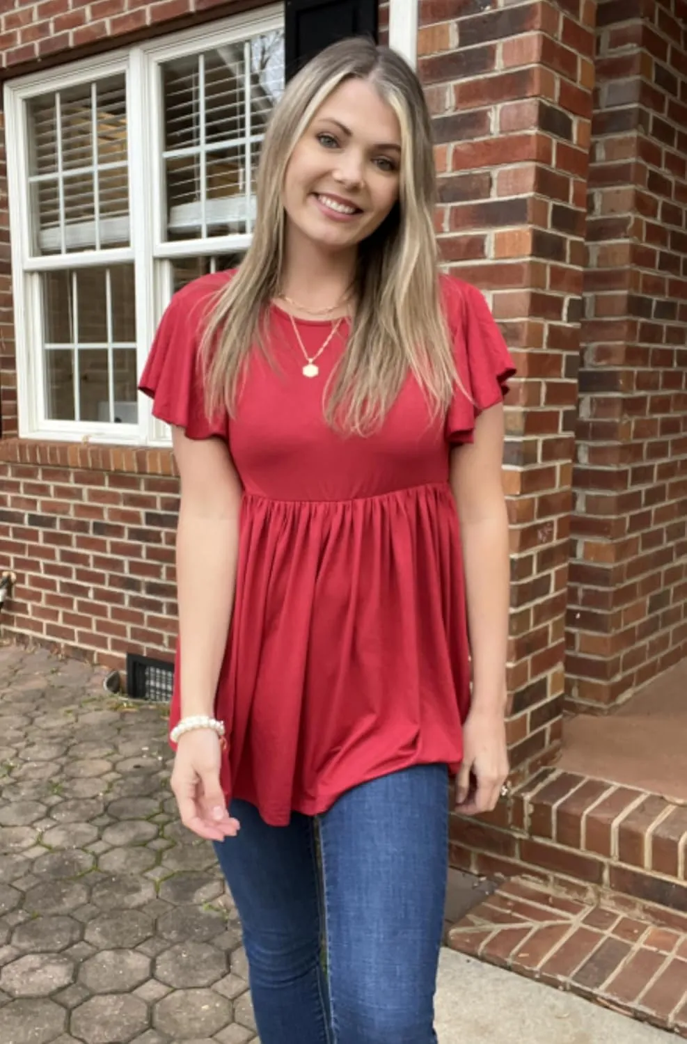 HOTOUCH Women's Maternity Top Shirts Casual Peplum Pregnancy Blouse Short Sleeve Maternity Shirts