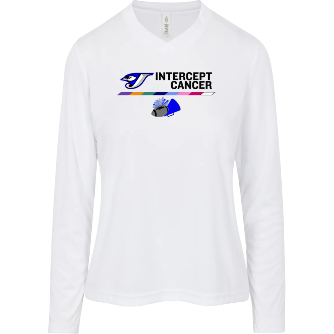 Intercept Cancer TT11WL Team 365 Womens Zone Long Sleeve Tee