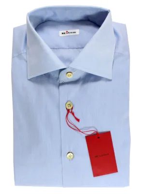 Kiton Dress Shirt Blue 39 - 15 1/2 SALE