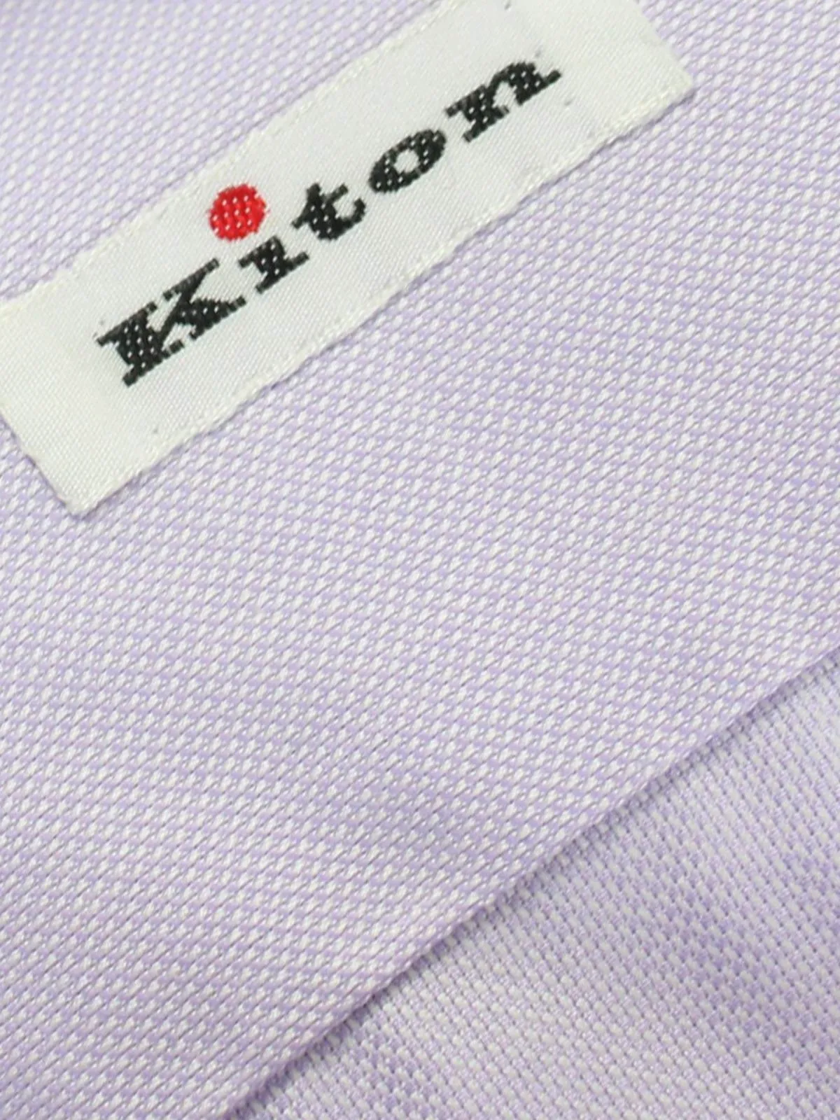 Kiton Dress Shirt Lilac Spread Collar Sartorial 43 - 17