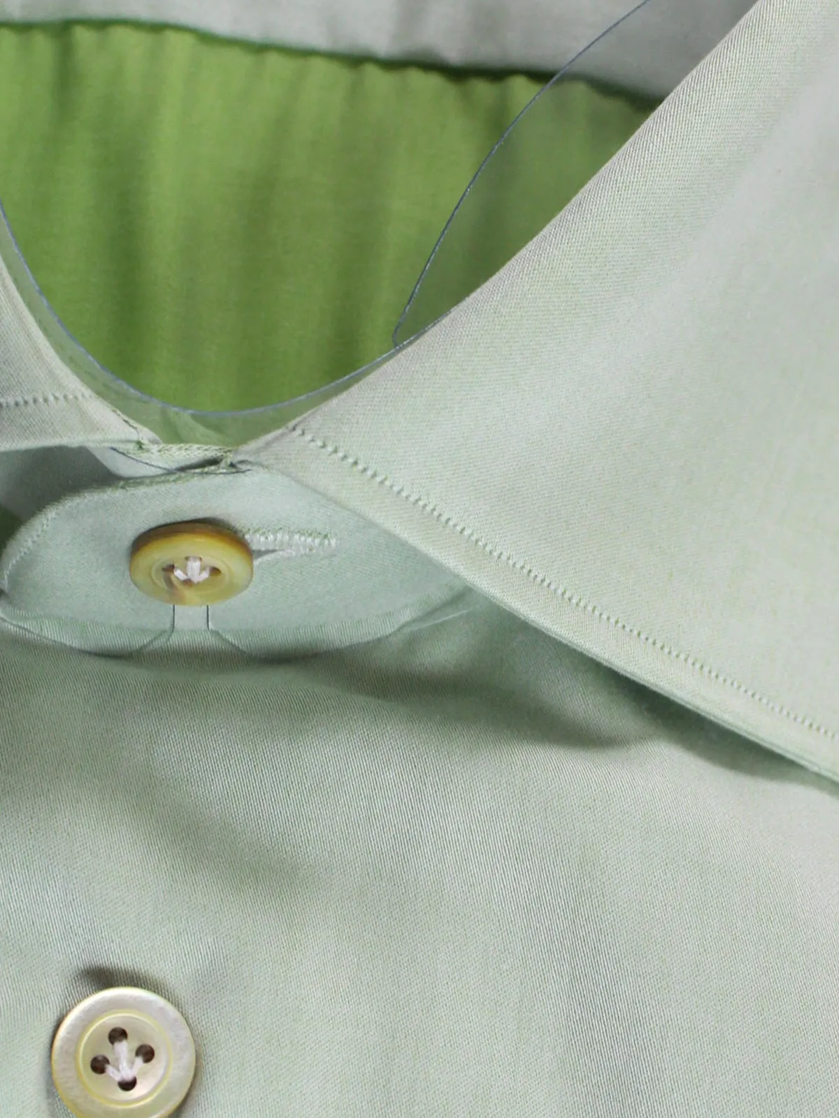 Kiton Shirt Light Green 38 - 15 REDUCED - SALE