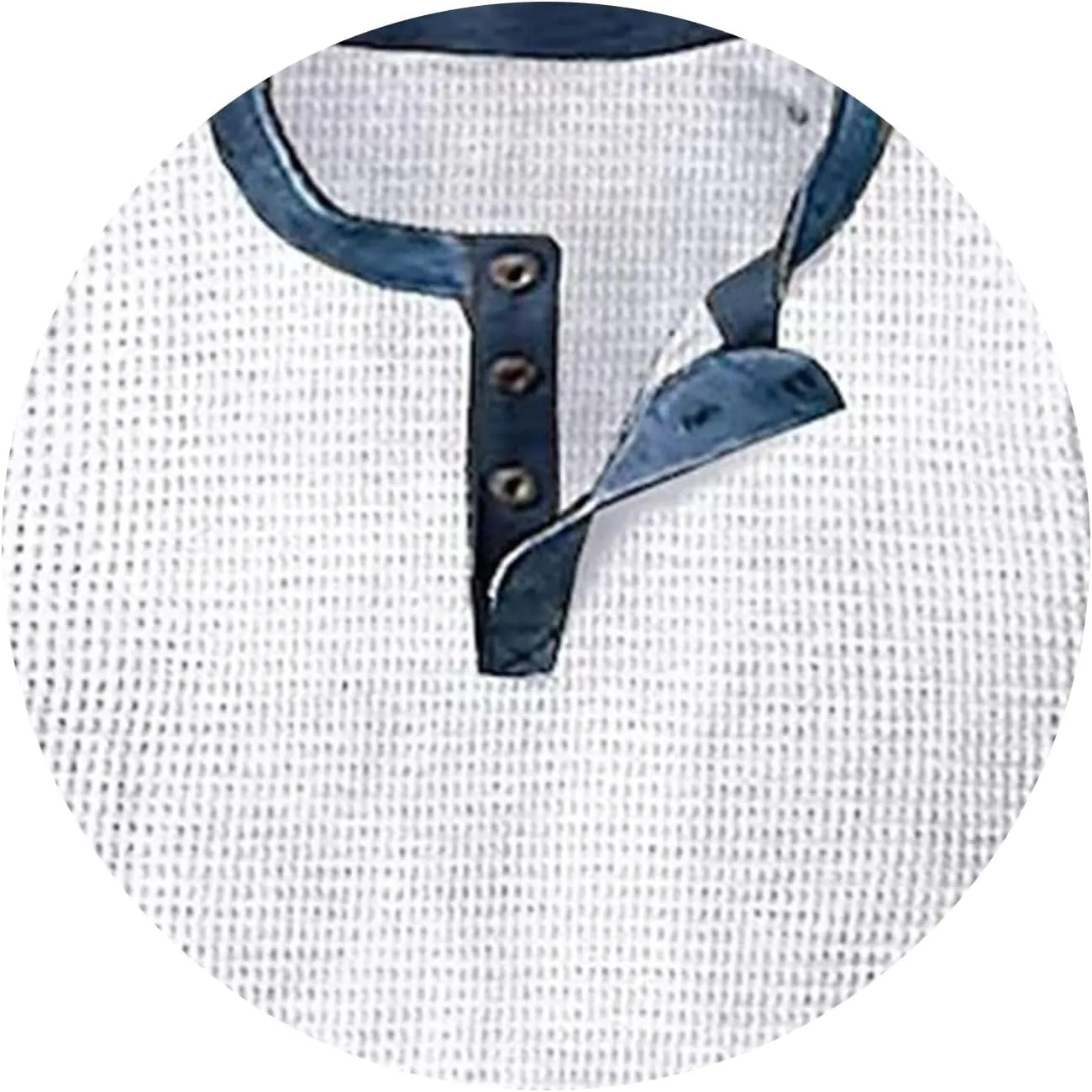 Mens Fashion Printing Henley Shirts Casual Button Crewneck Tops Regular Fit Short Sleeve Pullover Shirts for Men
