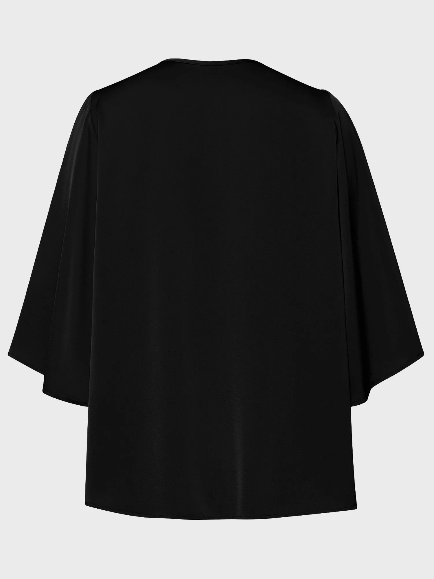 Midsize Glossy V-Neck Top
