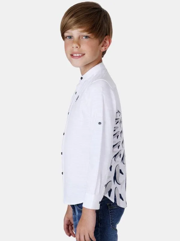 One Friday White Shark Fish Shirt