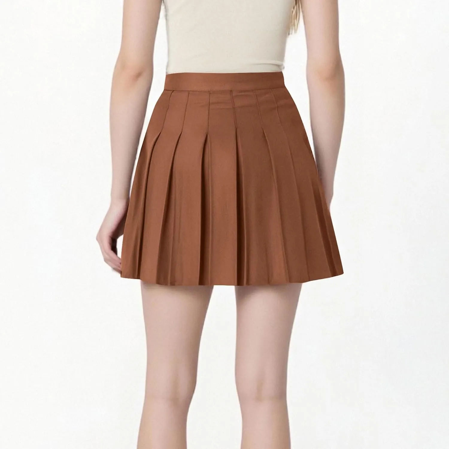 Oplxuo Pleated Skirts for Women Y2k Mini Skirt High Waist Casual Short Skirts Uniform Micro Skirt