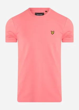 Plain t-shirt - punch pink