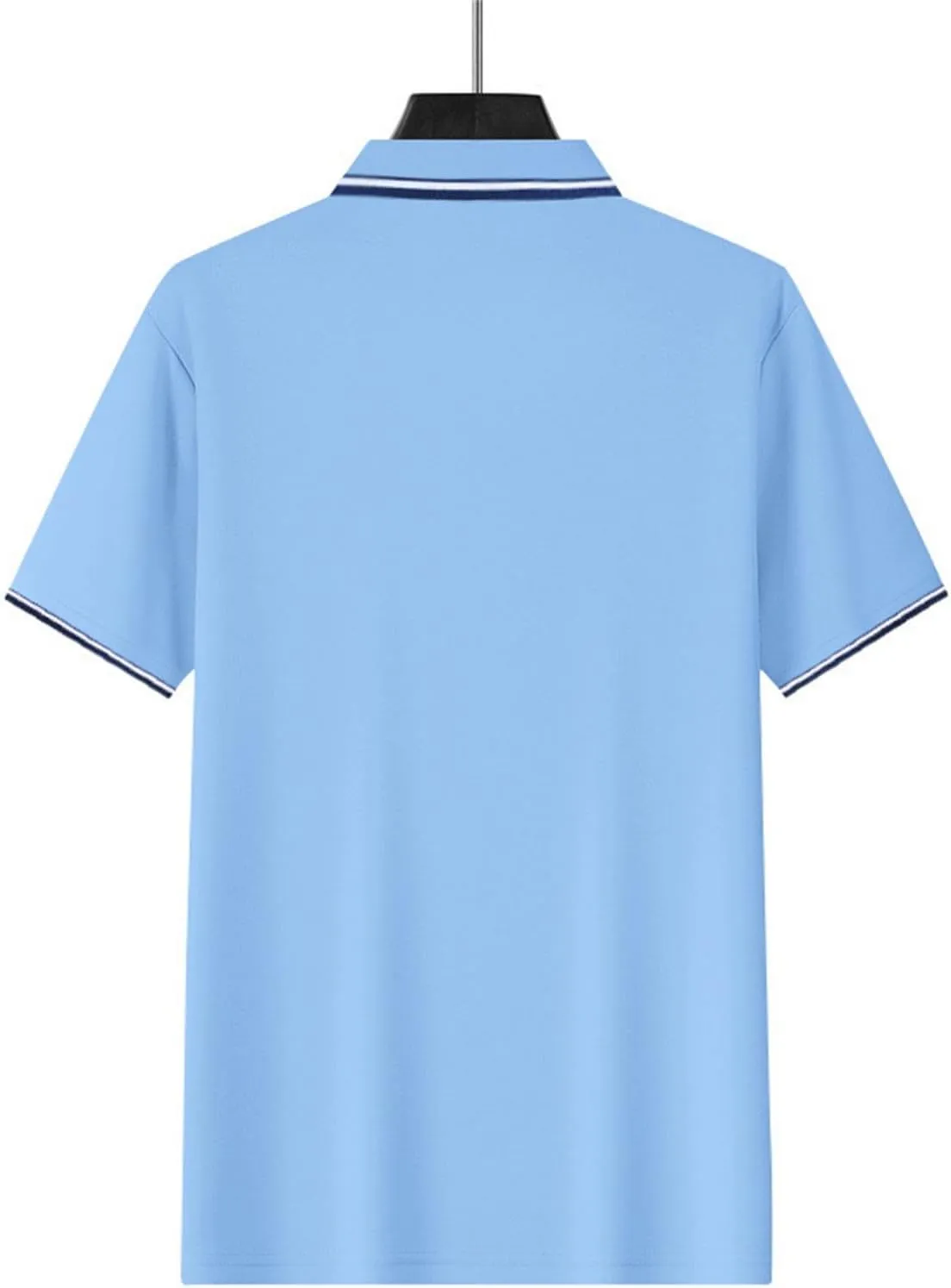 Polo Shirts for Men Trendy Quick Dry Performance Short Sleeve Dress Shirt Sport Moisture Wicking Collared T-Shirts
