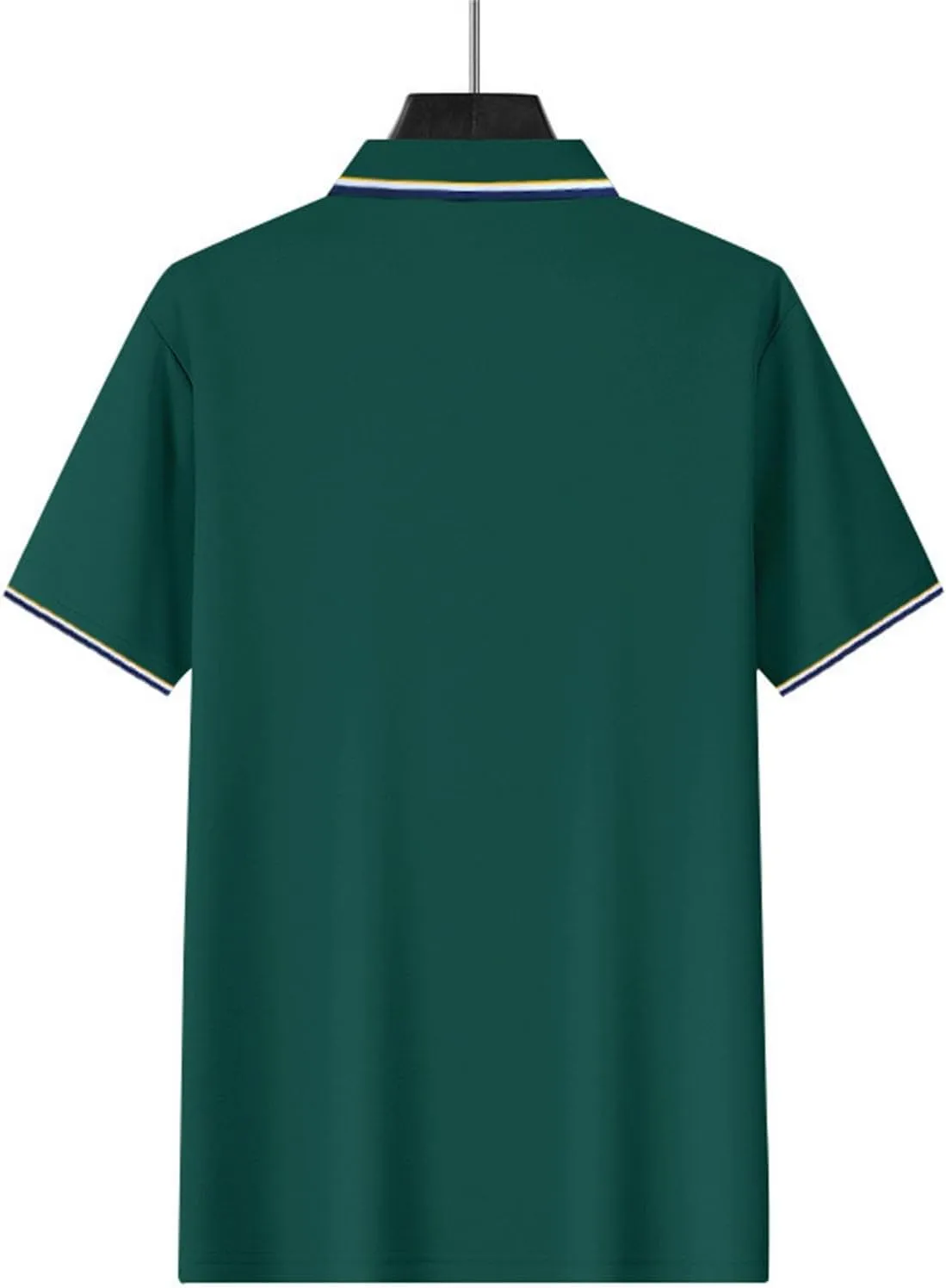 Polo Shirts for Men Trendy Quick Dry Performance Short Sleeve Dress Shirt Sport Moisture Wicking Collared T-Shirts