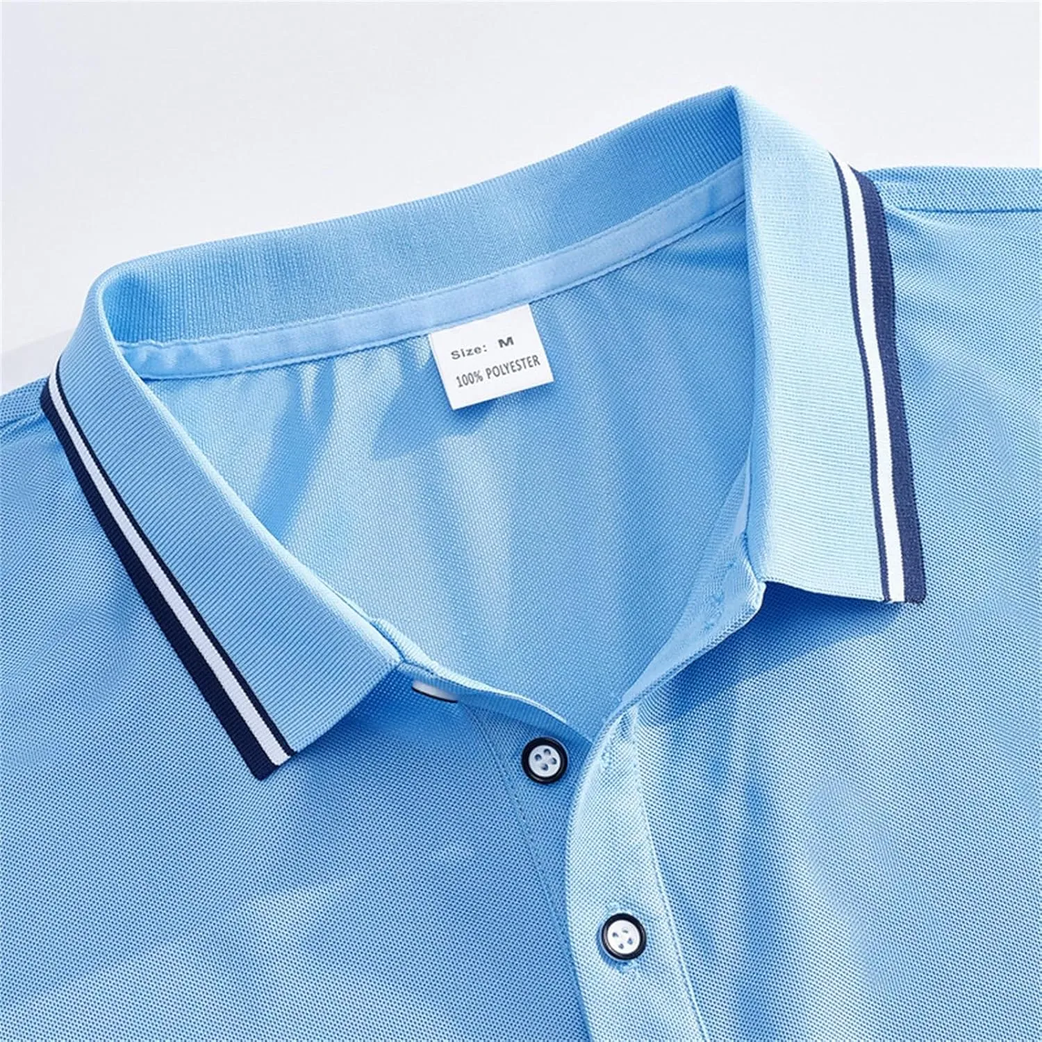 Polo Shirts for Men Trendy Quick Dry Performance Short Sleeve Dress Shirt Sport Moisture Wicking Collared T-Shirts