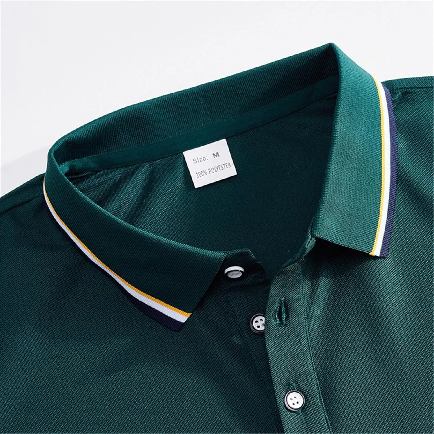 Polo Shirts for Men Trendy Quick Dry Performance Short Sleeve Dress Shirt Sport Moisture Wicking Collared T-Shirts