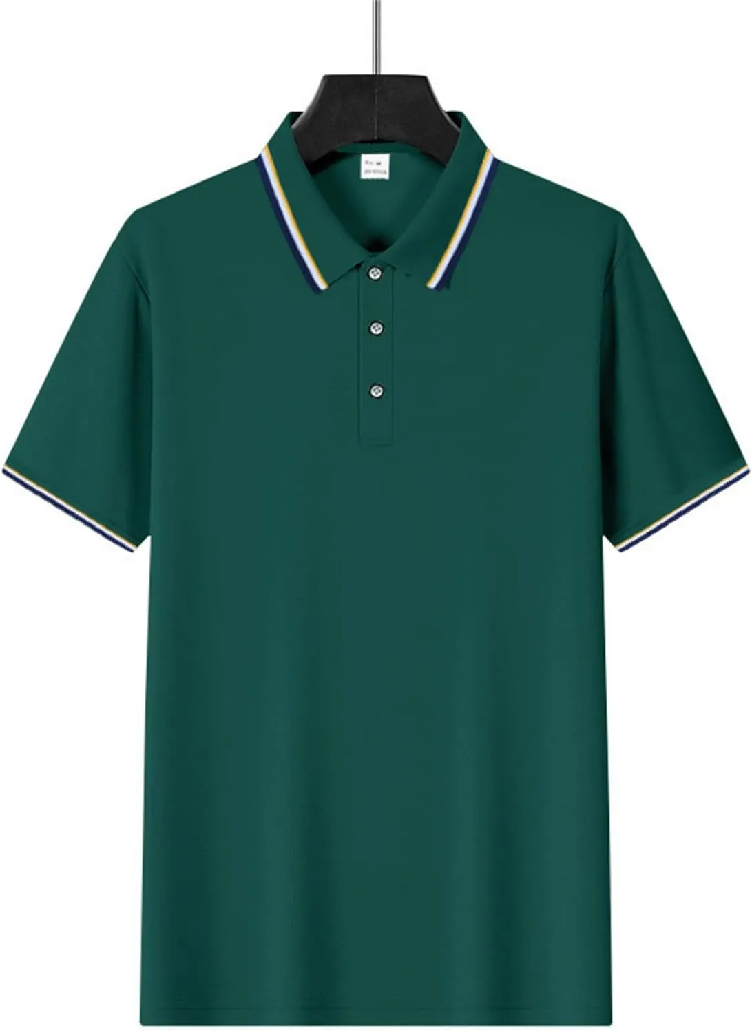 Polo Shirts for Men Trendy Quick Dry Performance Short Sleeve Dress Shirt Sport Moisture Wicking Collared T-Shirts