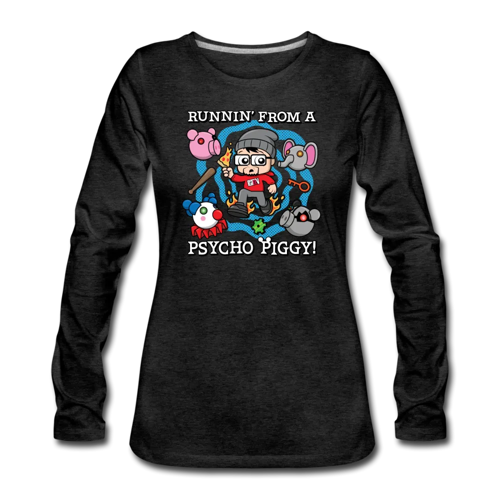 Psycho Piggy Long-Sleeve T-Shirt (Womens)