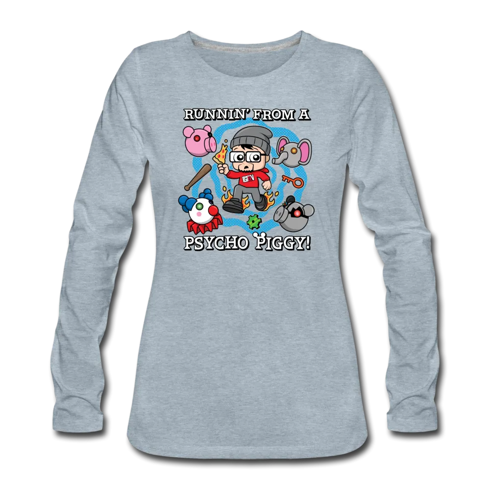 Psycho Piggy Long-Sleeve T-Shirt (Womens)