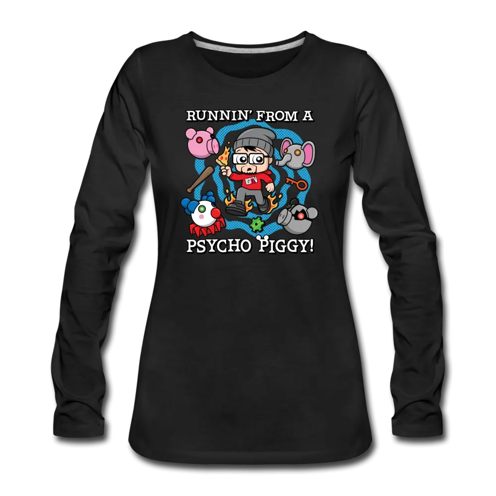 Psycho Piggy Long-Sleeve T-Shirt (Womens)