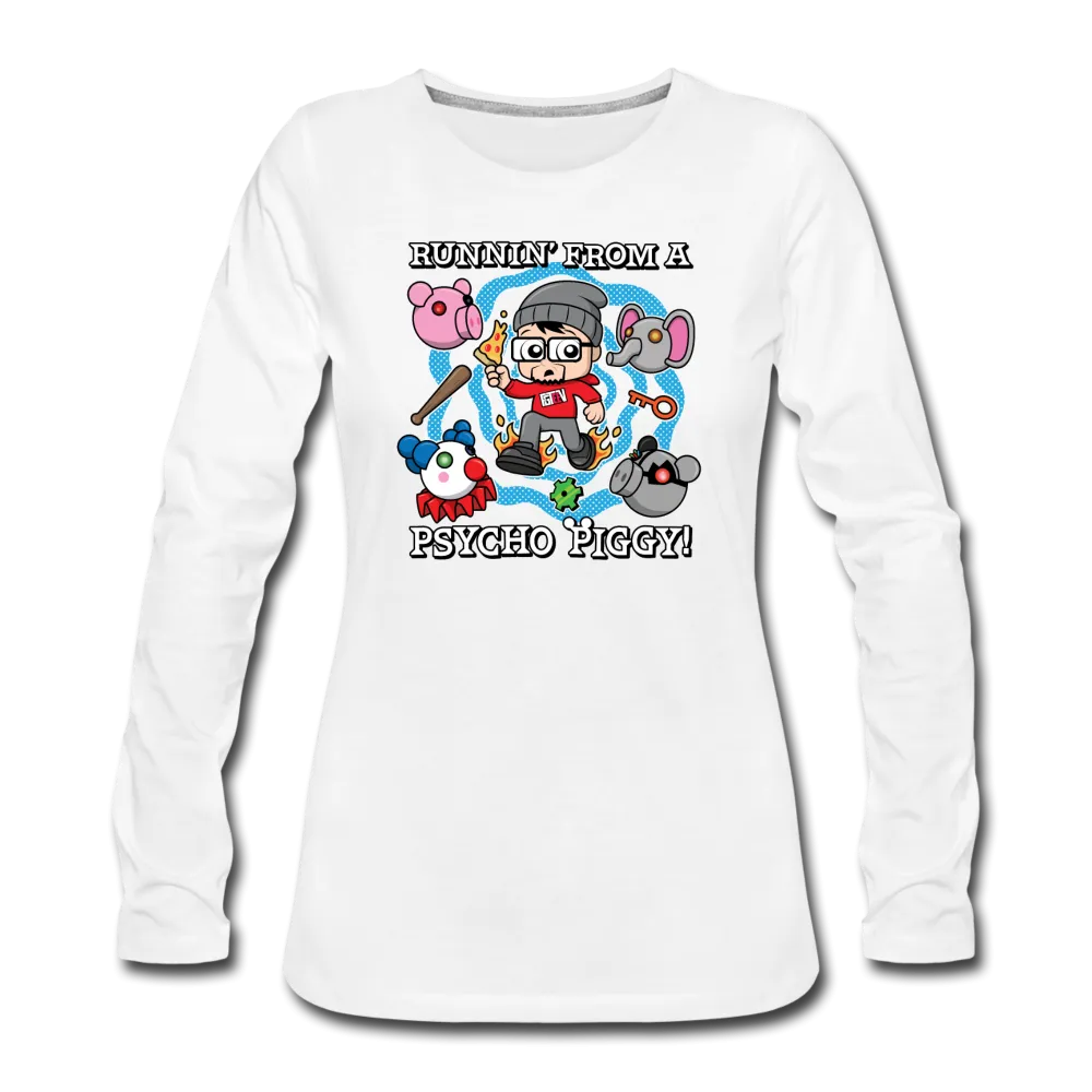 Psycho Piggy Long-Sleeve T-Shirt (Womens)
