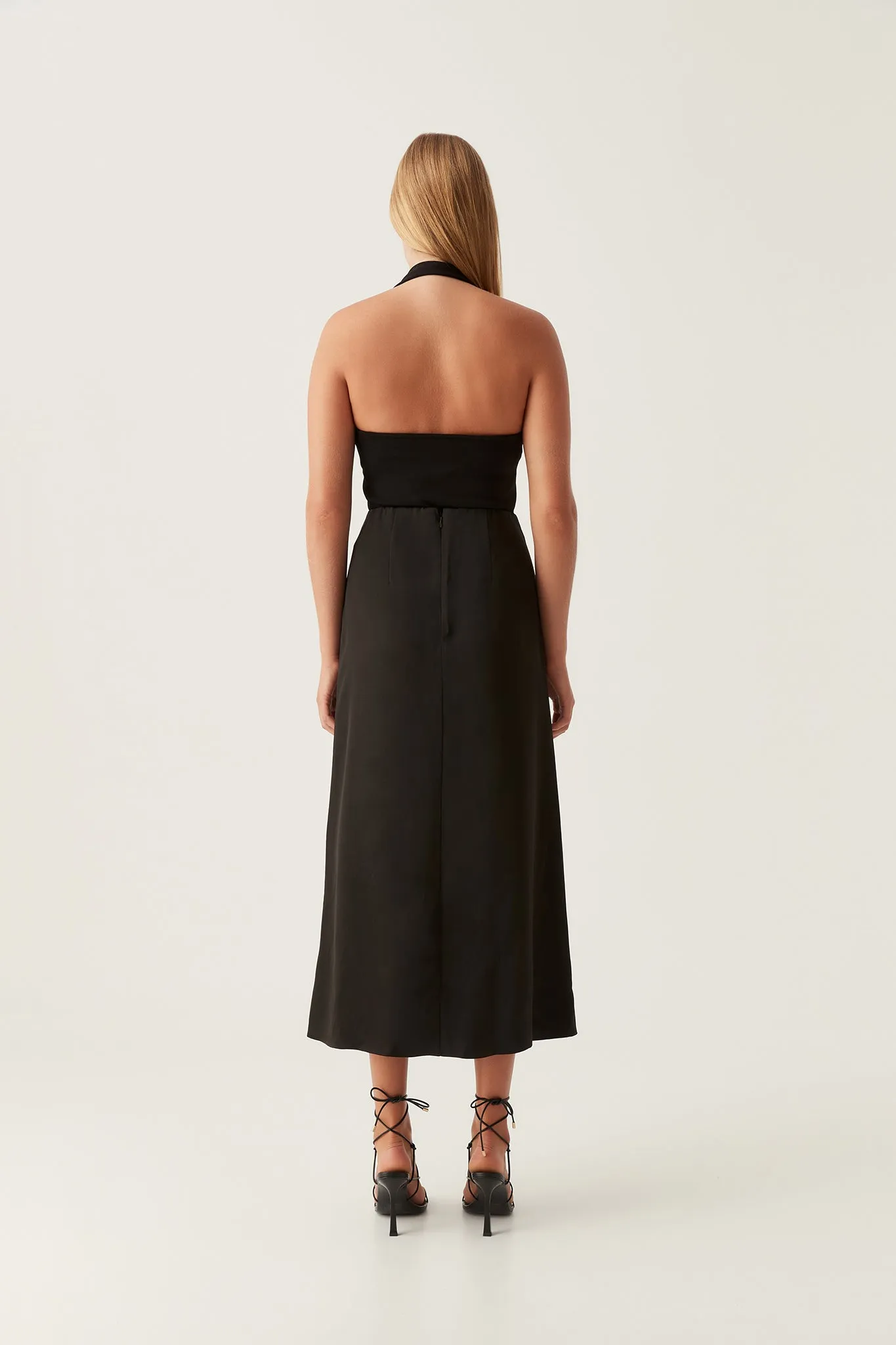 Riddle Button Down Midi Skirt