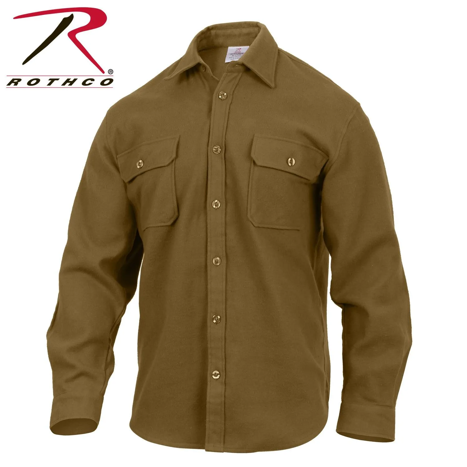 Rothco Heavy Weight Solid Flannel Shirt