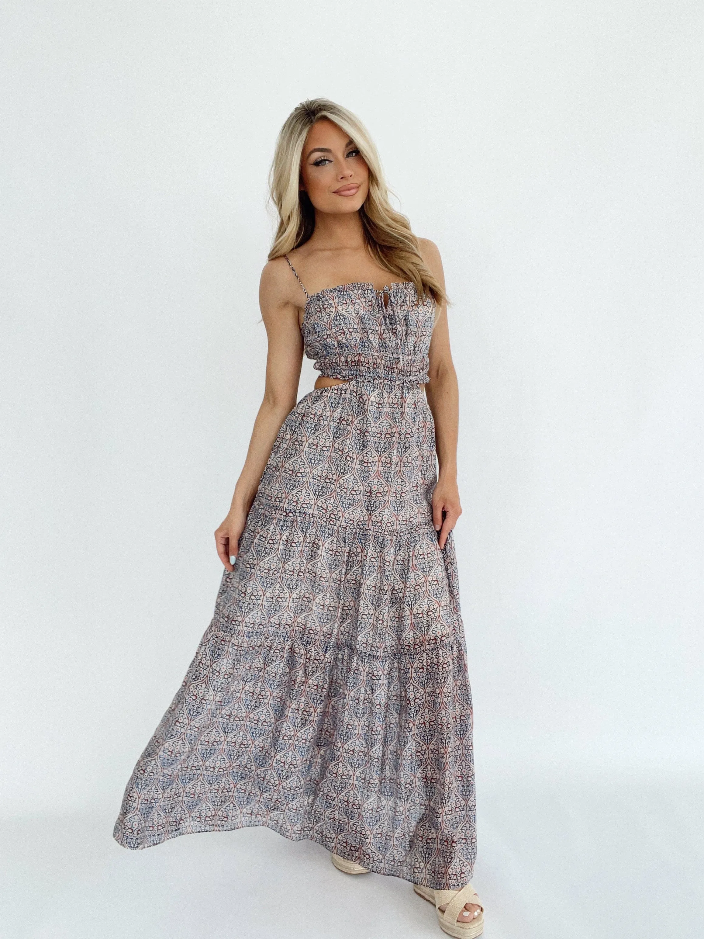 Seaside Tide Maxi Dress