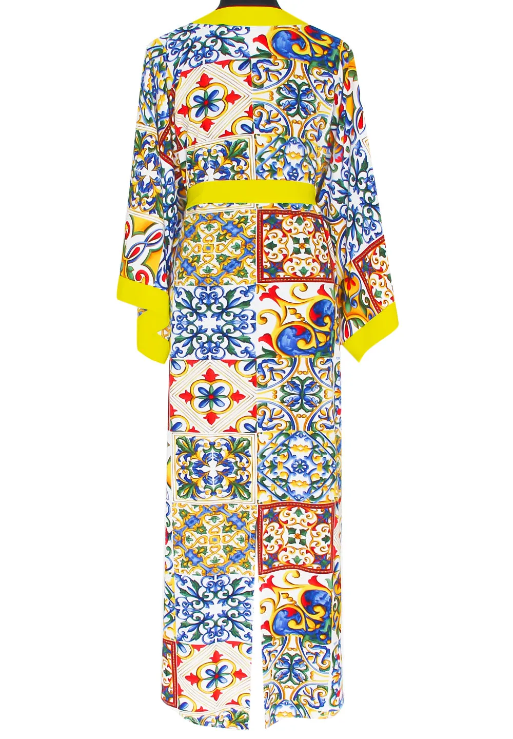 Siciliana - Dulce Maxi Split Kaftan (Yellow)