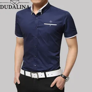 Summer Business Shirt Short Sleeves