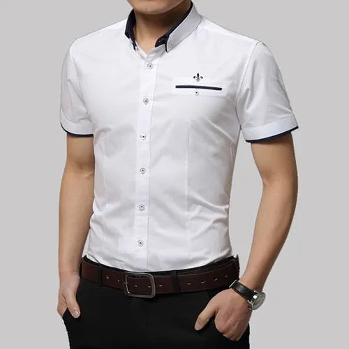 Summer Business Shirt Short Sleeves