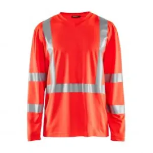 UV&#x20;T-Shirt&#x20;High&#x20;Vis&#x20;Long&#x20;Sleeve&#x20;3383&#x20;High&#x20;Vis&#x20;Rood&#x20;-&#x20;Bl&#xE5;kl&#xE4;der