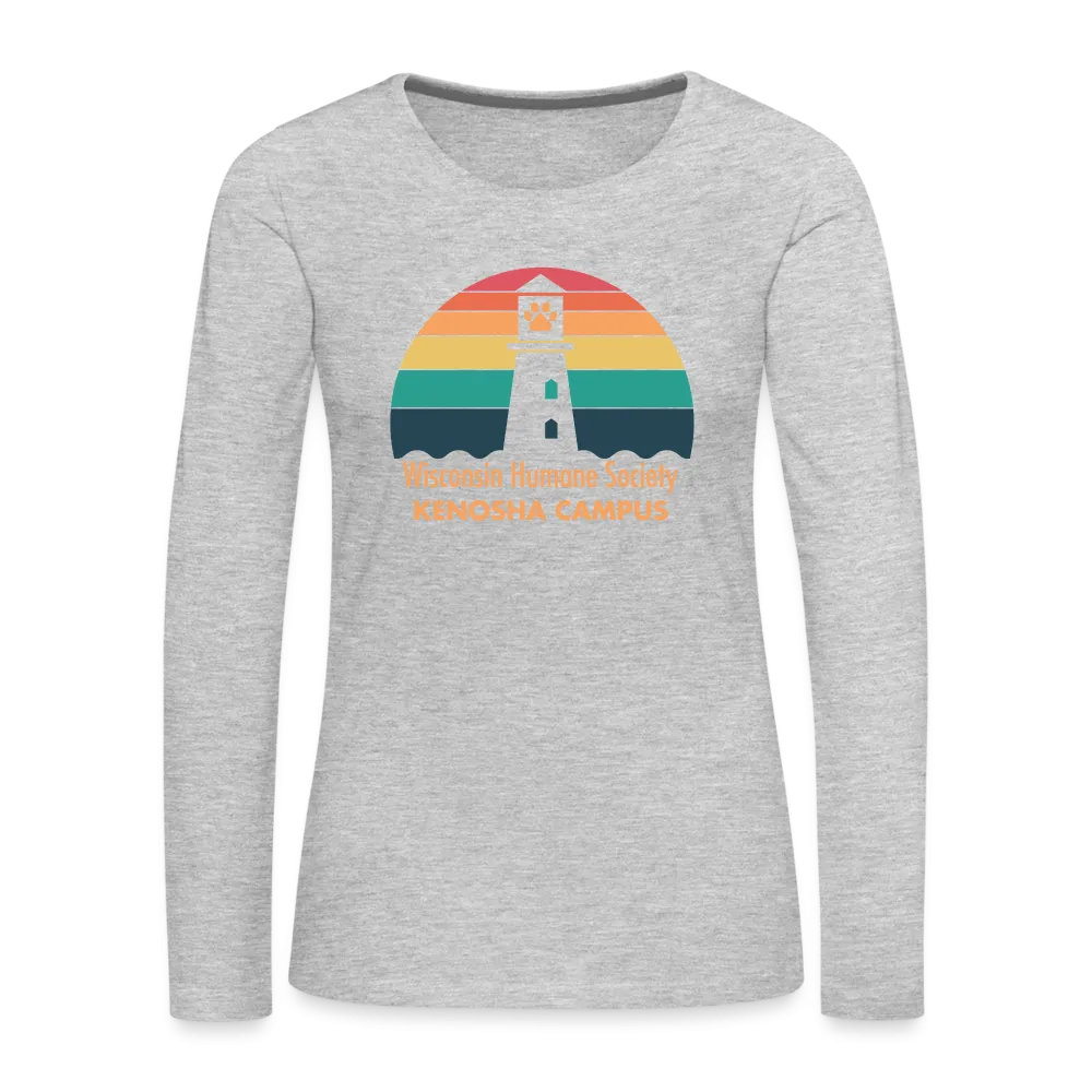 WHS Kenosha Logo Contoured Premium Long Sleeve T-Shirt